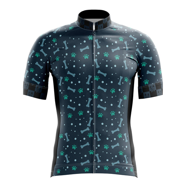 Dog Pattern Cycling Jersey