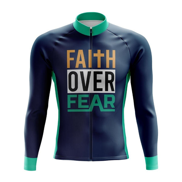 Faith Over Fear Long Sleeve Cycling Jersey