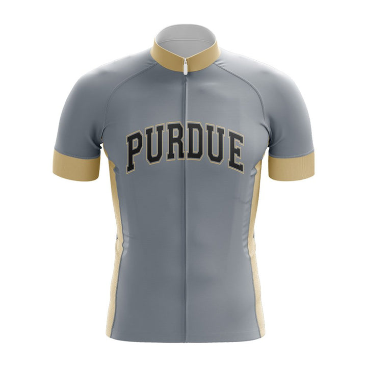 Purdue grey cycling jersey