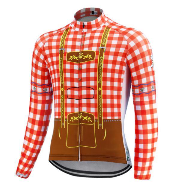 Lederhosen cycling sales jersey