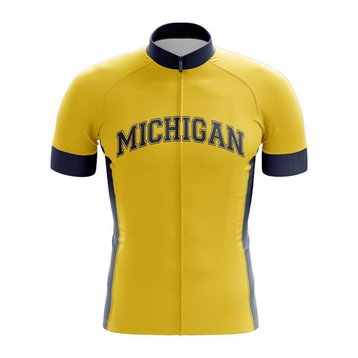 University Of Michigan Cycling Jersey yellow