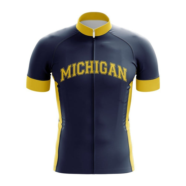 University Of Michigan Cycling Jersey blue