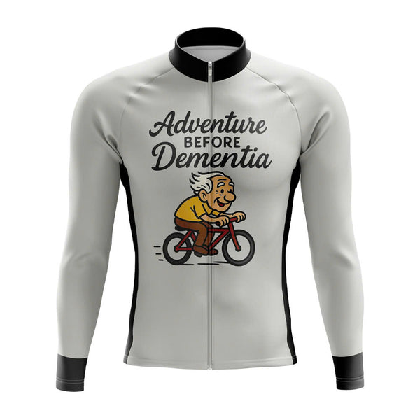 Adventure Before Dementia funny Long Sleeve Cycling Jersey