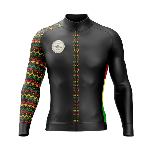 African Vibes Long Sleeve Cycling Jersey
