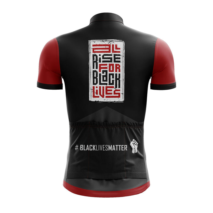 all rise for black lives cycling jersey