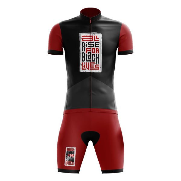 all rise for black lives cycling kit