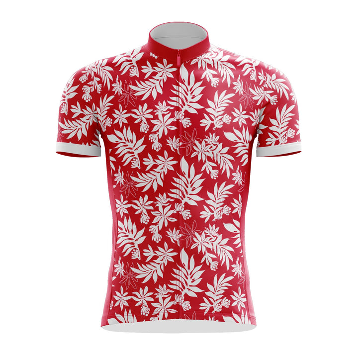 red hawaii cycling jersey