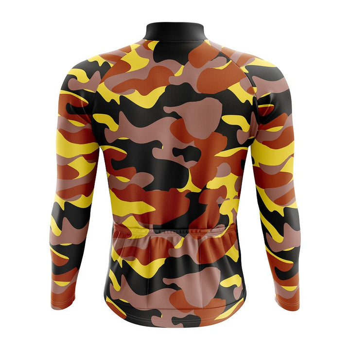 Autumn Camouflage Long Sleeve Cycling Jersey