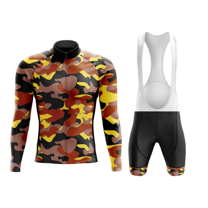 Autumn Camouflage Long Sleeve Cycling Kit