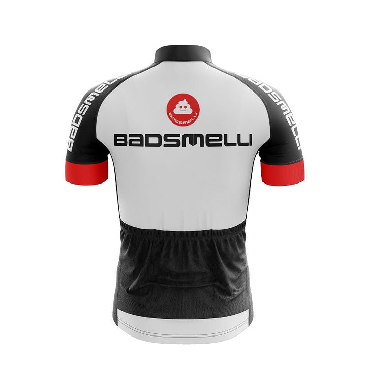 Badsmelli White Cycling Jersey