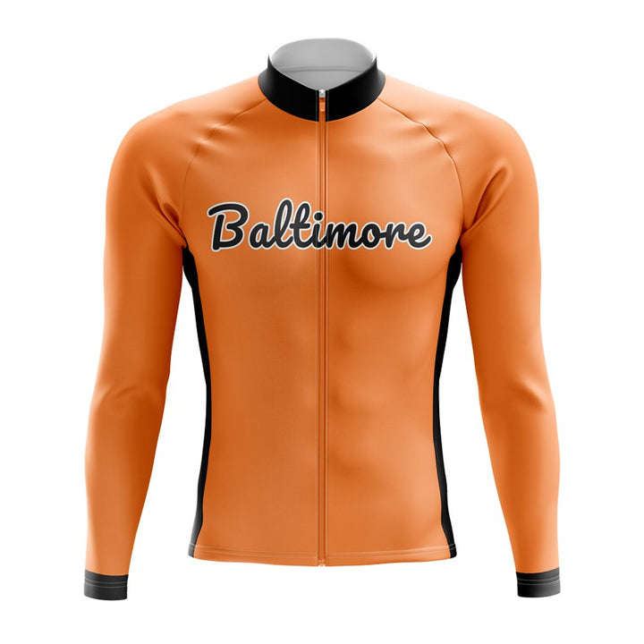 Baltimore Baseball Long Sleeve Cycling Jersey