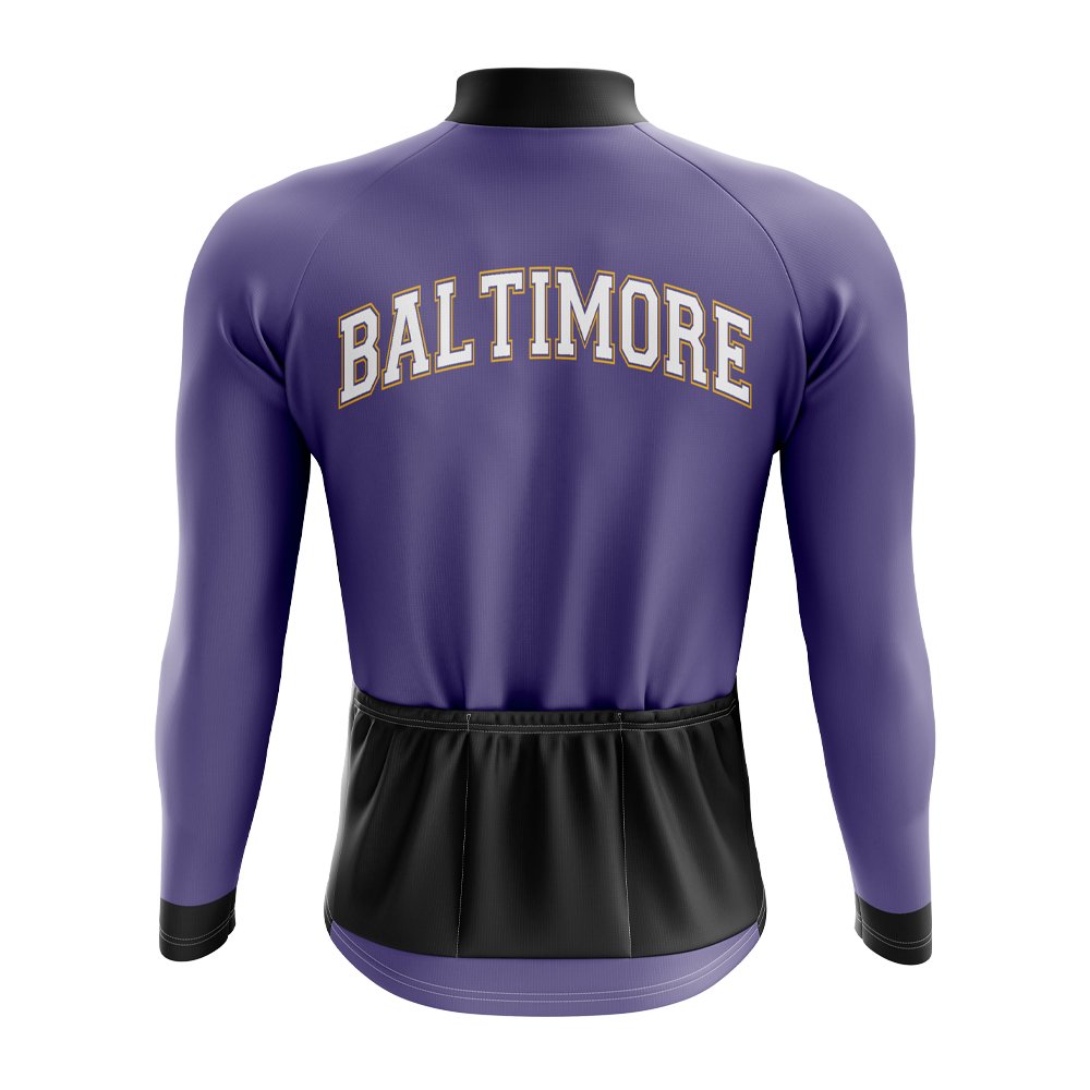Baltimore Football Long Sleeve Cycling Jersey – Cool Dude Cycling
