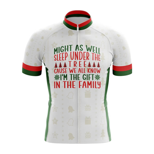 Best Gift in the Family Cycling Jersey white xmas