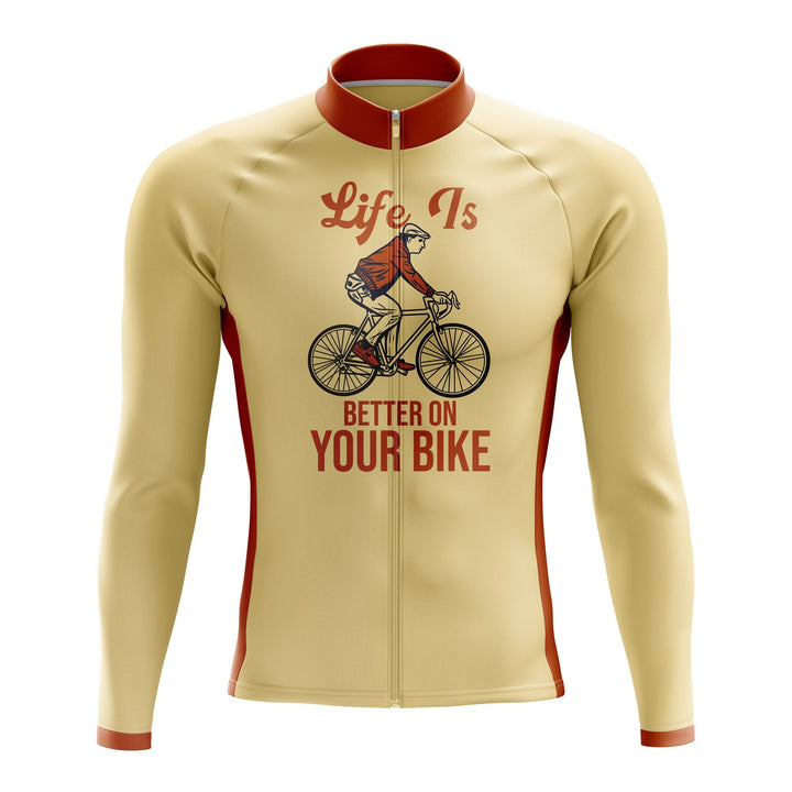 Better On Your Bike Long Sleeve Cycling Jersey
