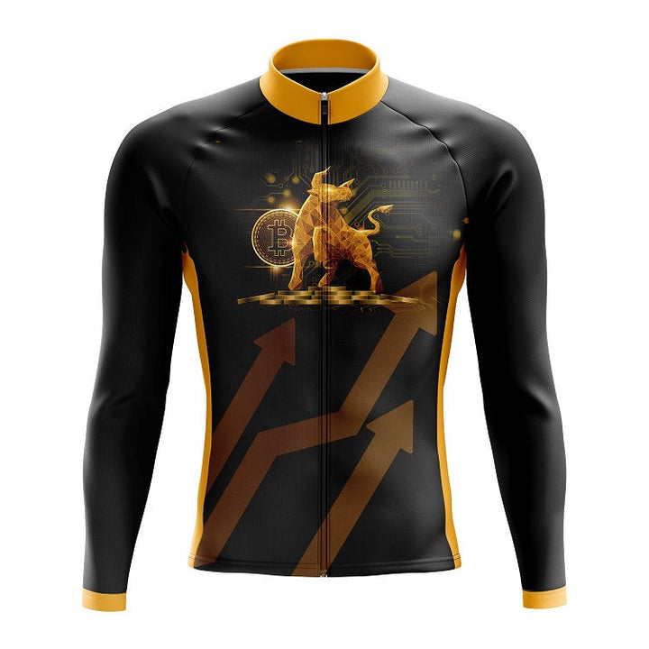 Bitcoin Bull Long Sleeve Cycling Jersey