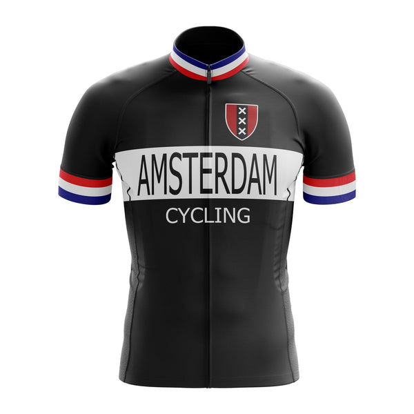 Black Amsterdam Cycling Jersey