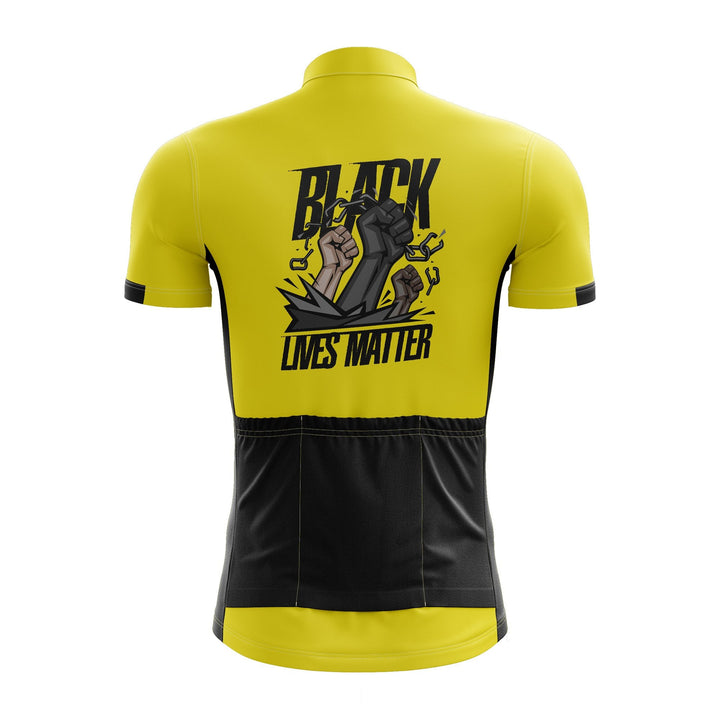 Black Lives Matter Yellow Cycling Jersey