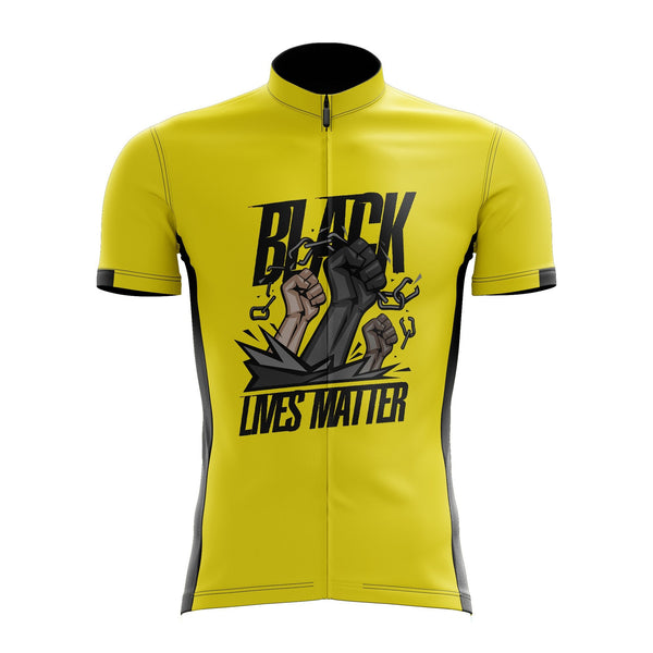 Black Lives Matter Yellow Cycling Jersey