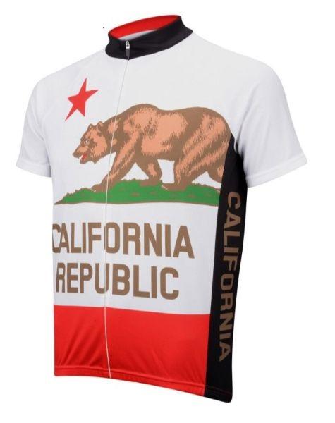 Black & White California Cycling Jersey - Cycling Jersey