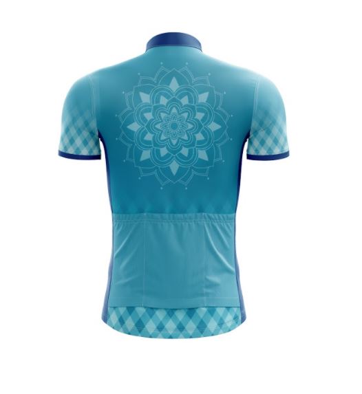Blue Mandala Cycling Jersey