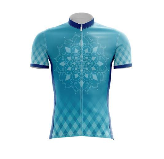 Blue Mandala Cycling Jersey