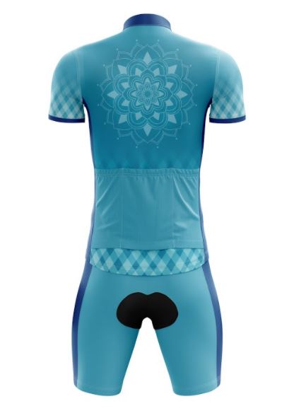 Blue Mandalika Cycling Kit