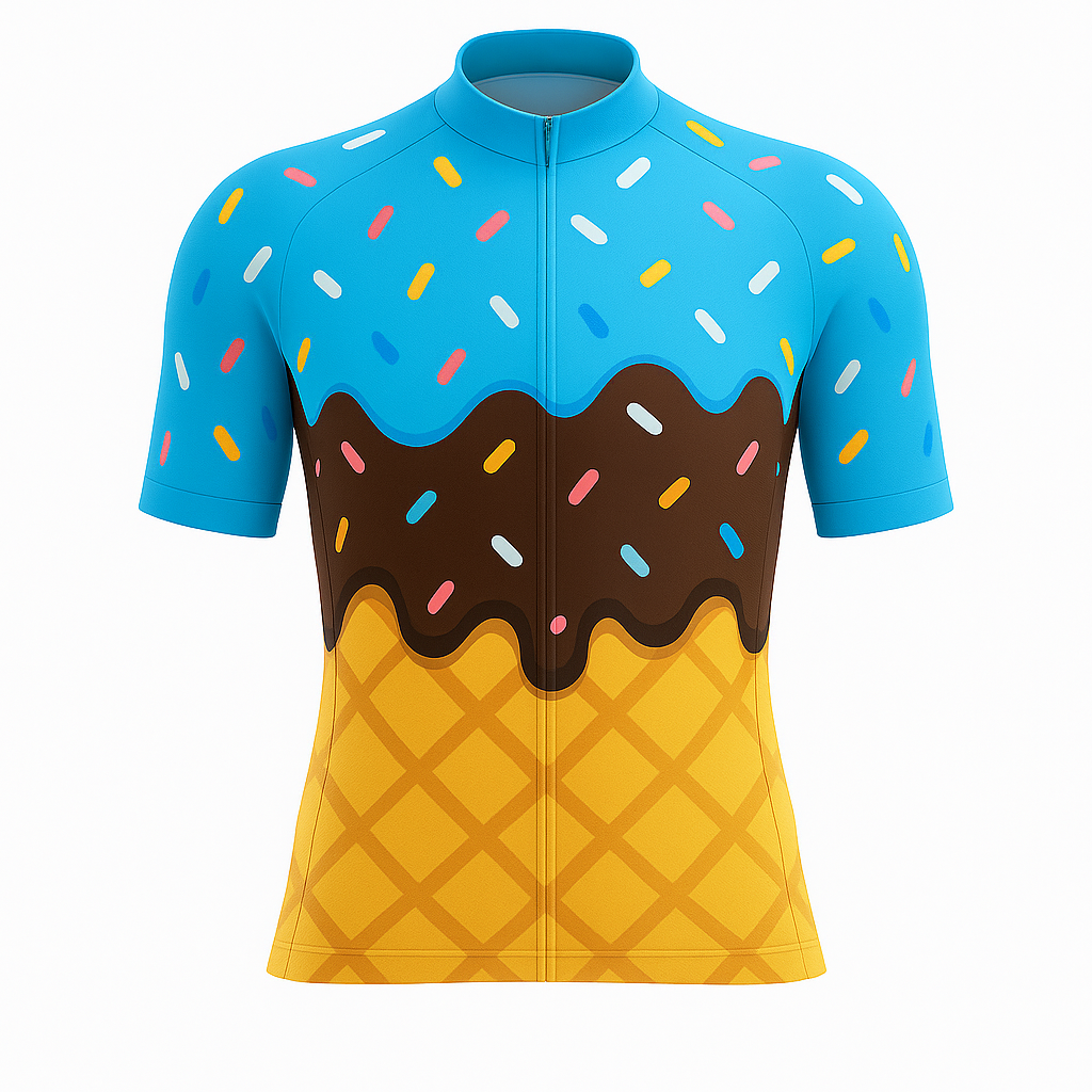 Blue Ice Cream Cone Cycling Jersey – Cool Dude Cycling