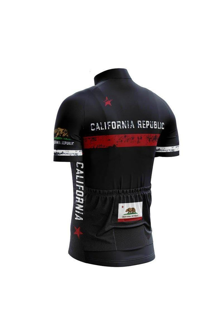 California Republic Black Cycling Jersey - Cycling Jersey