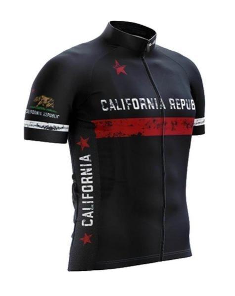 california republic cycling jersey black