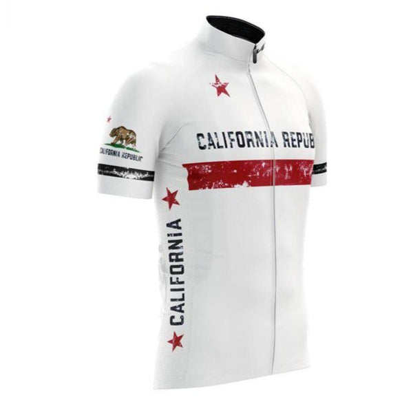 california republic cycling jersey white