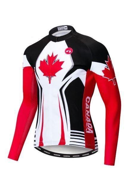 Canada Winter Long Sleeve Cycling Jersey - Cycling Jersey