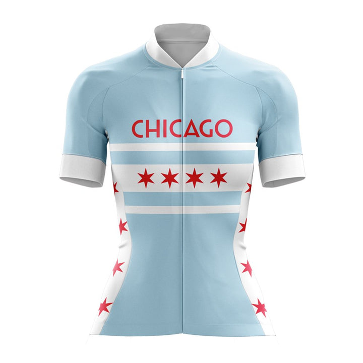 Chicago Flag Women's Bicycle Jersey