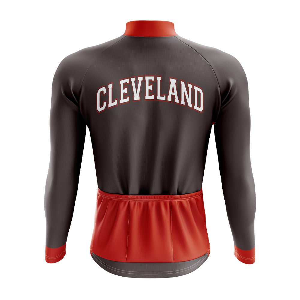 Cleveland Football Long Sleeve Cycling Jersey – Cool Dude Cycling