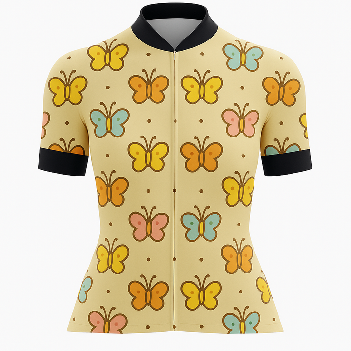 Colorful Butterflies Womens Cycling Jersey