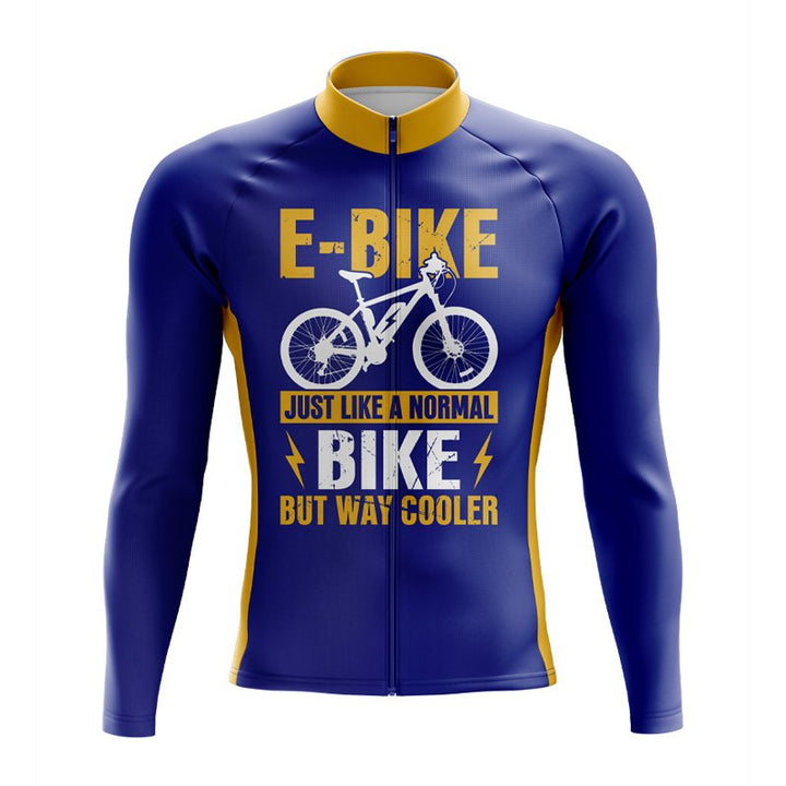 Cool E-Bike Long Sleeve Cycling Jersey