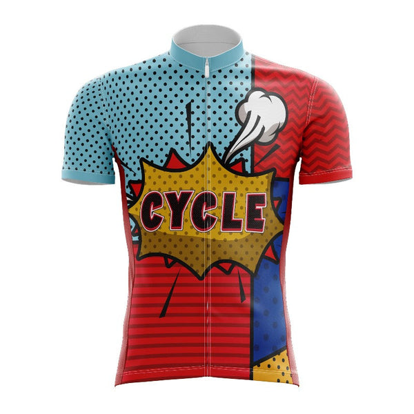 pop art cycle cycling jersey