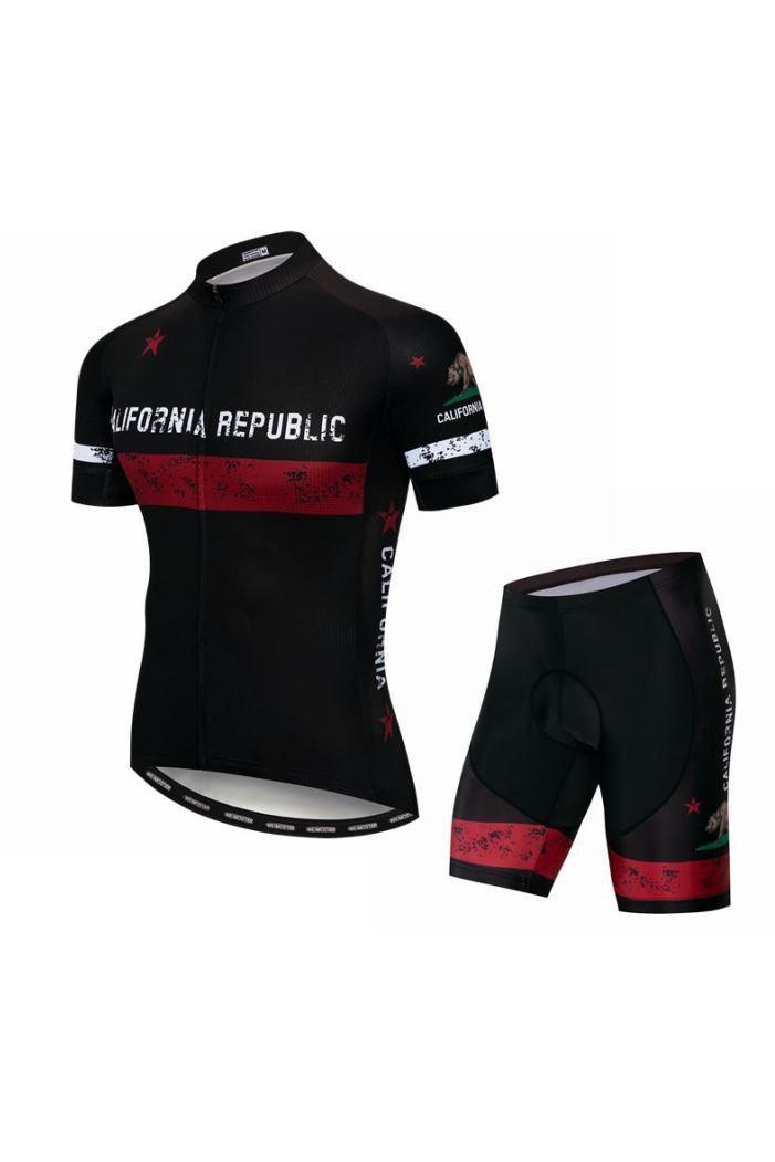 Dark California Republic Cycling Jersey & Shorts Set - Cycling Combo