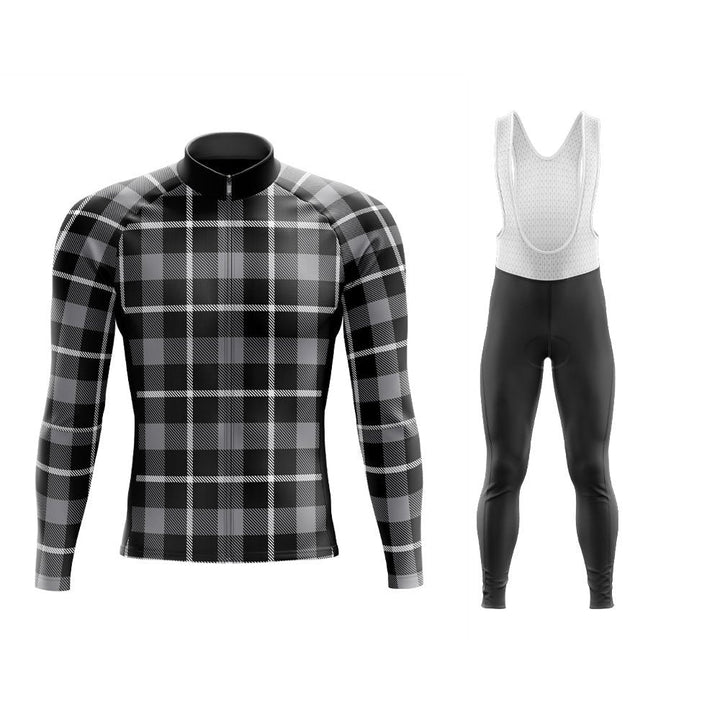 Dark Lumberjack Long Sleeve Winter Cycling Jersey & Pants