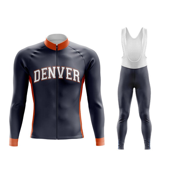 Denver Broncos Long Sleeve Cycling Jersey & Pants