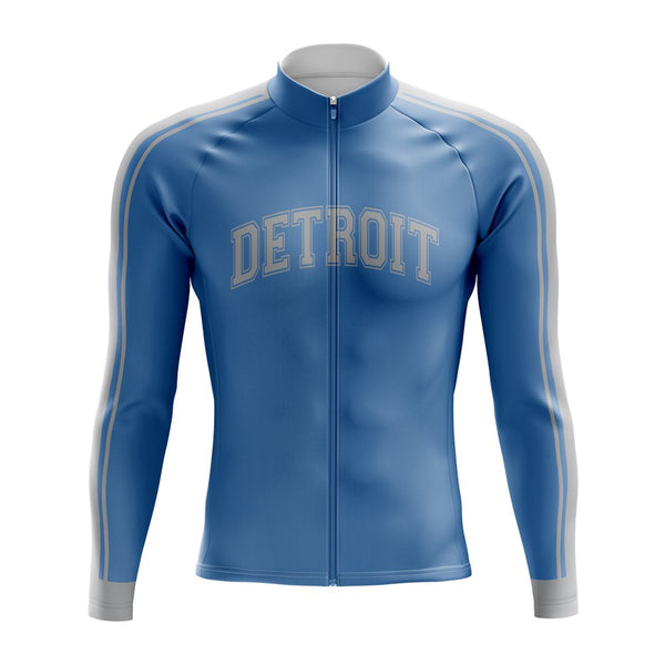 Detroit Lions Long Sleeve Cycling Jersey