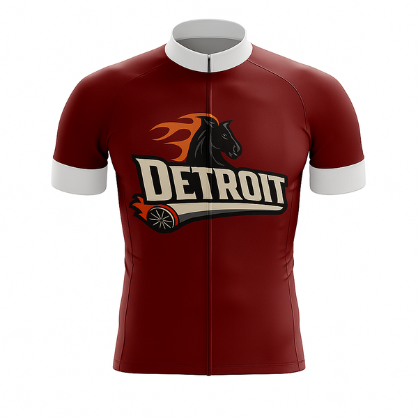 Detroit Flaming Horse Cycling Jersey pistons nba