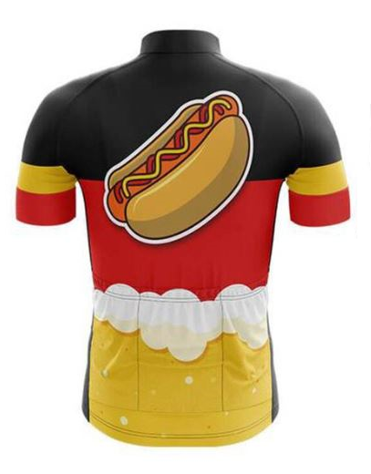 germany bratwurst cycling jersey