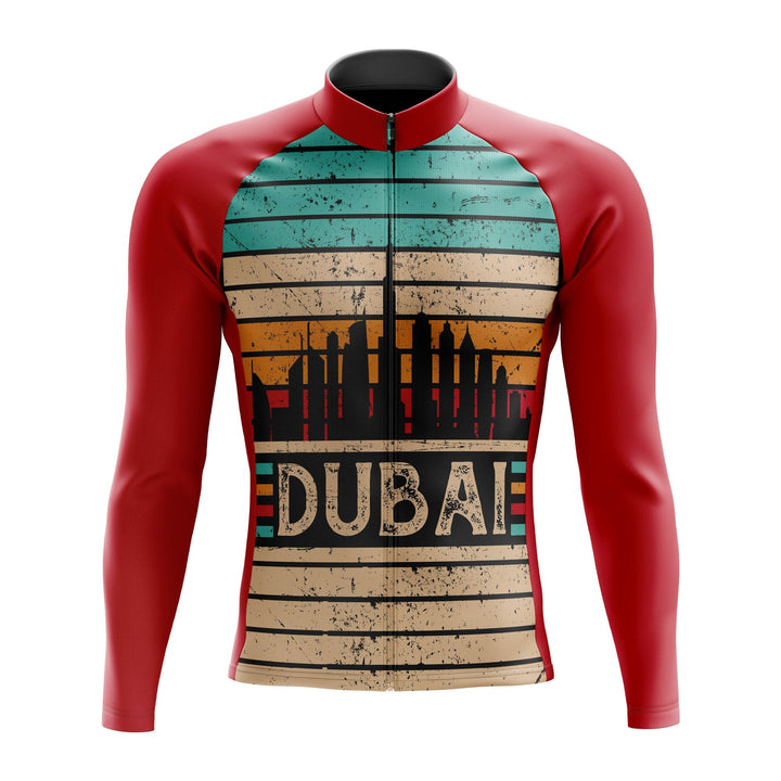 Dubai Retro Long Sleeve Cycling Jersey