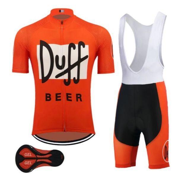Duff Cycling Jersey & Shorts Set - Cycling Combo