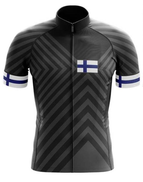 Finland Black Cycling Jersey