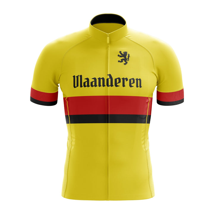 vlaanderen cycling jersey yellow