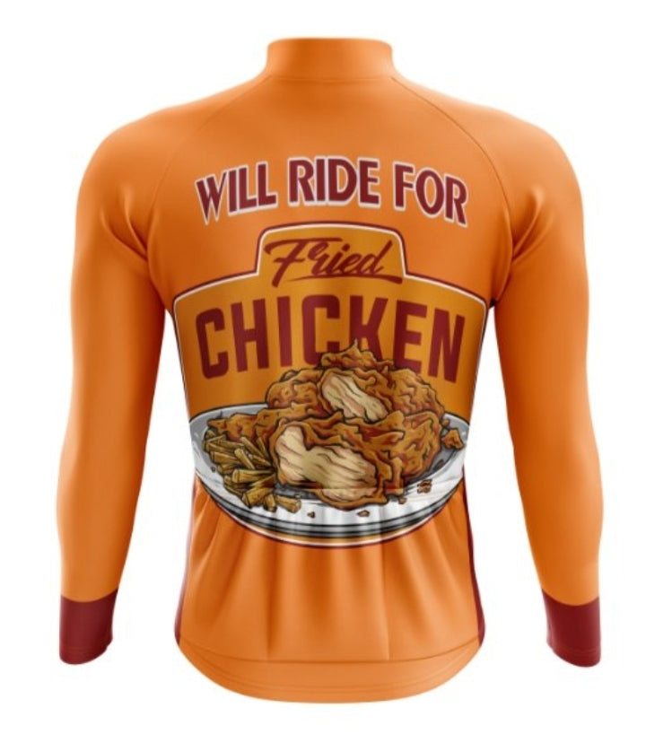 Fried Chicken Long Sleeve Cycling Jersey