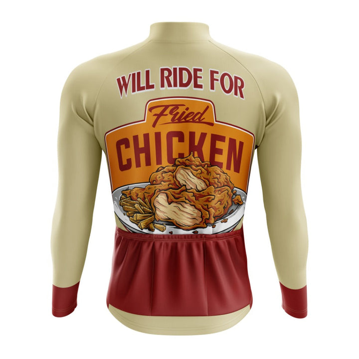 Fried Chicken Long Sleeve Cycling Jersey