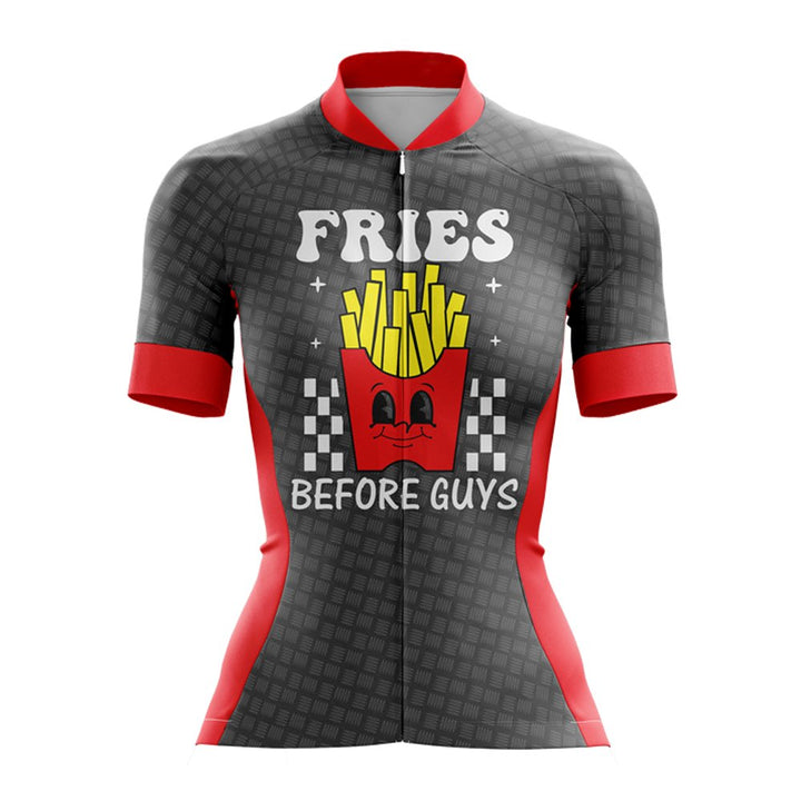 Fries Before Guys Womens Cycling Jersey