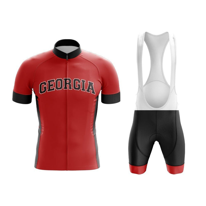 University Of Georgia Cycling Kit red